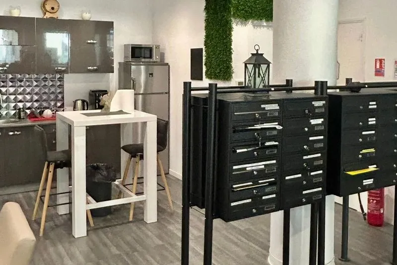 Vue intérieure du centre d'affaires