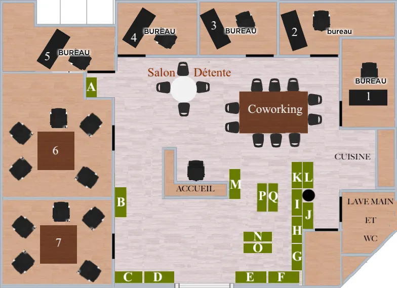 Plan du Centre d'Affaires Antibes